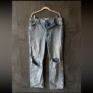 REDONE Light Blue Distressed Jeans
